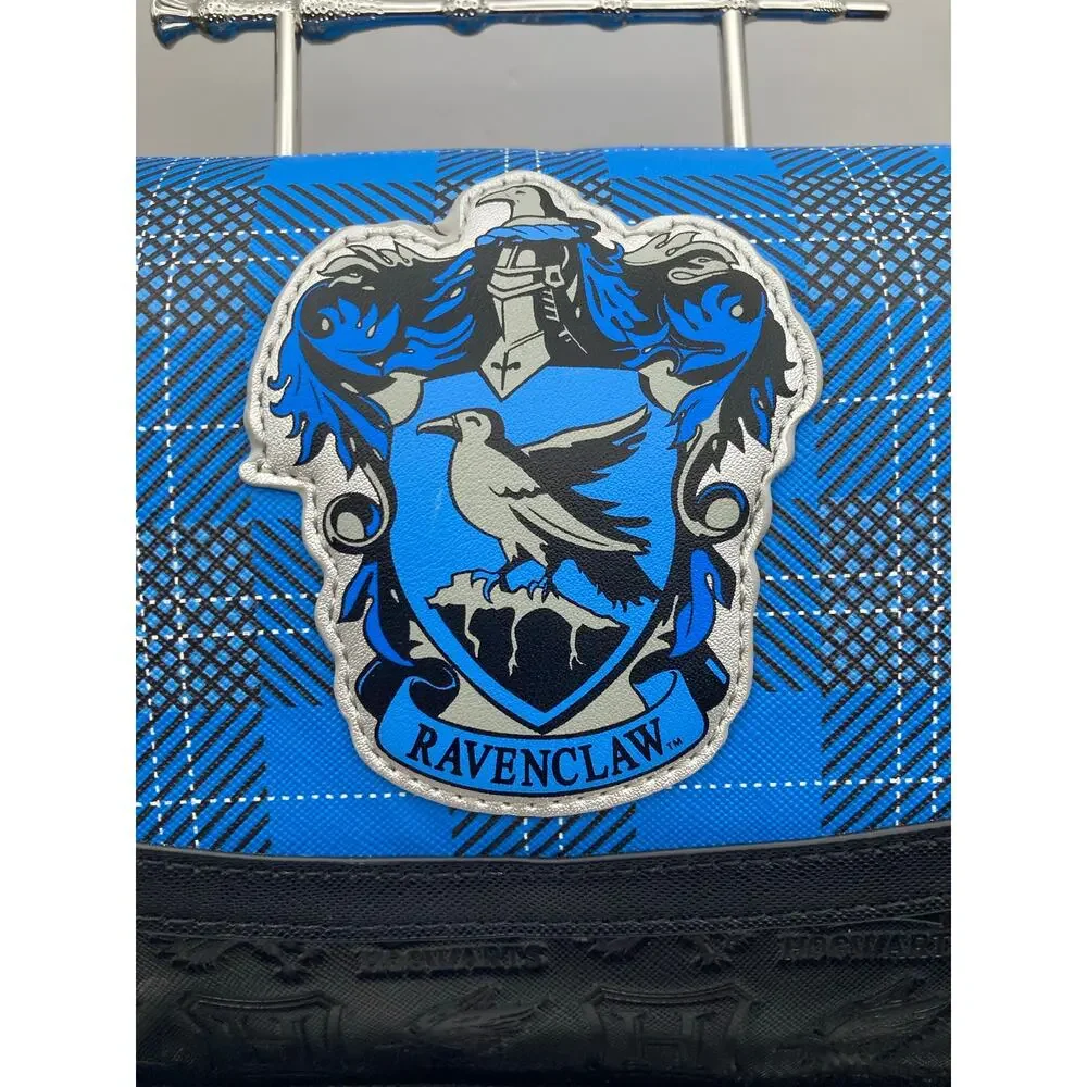 Harry Potter Ravenclaw House Plaid Blue Black Loungefly Mini Backpack